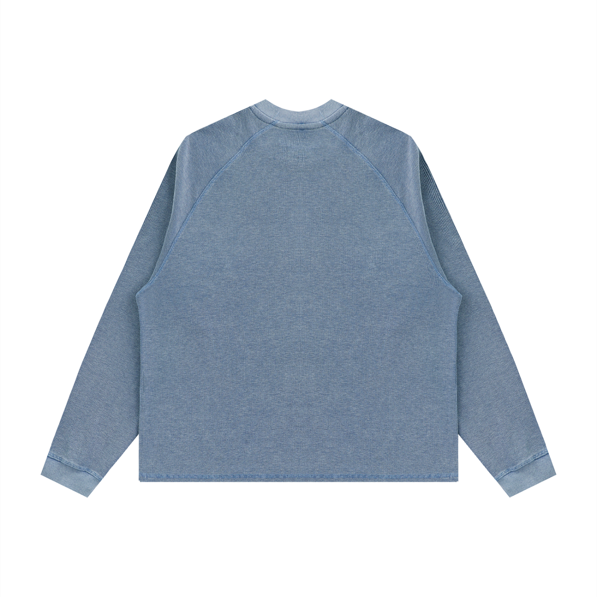 BLNDSPOT Vintage Wash Waffle Knit Crewneck