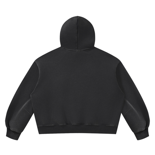 Vintage Wash Boxy Fleece Hoodie