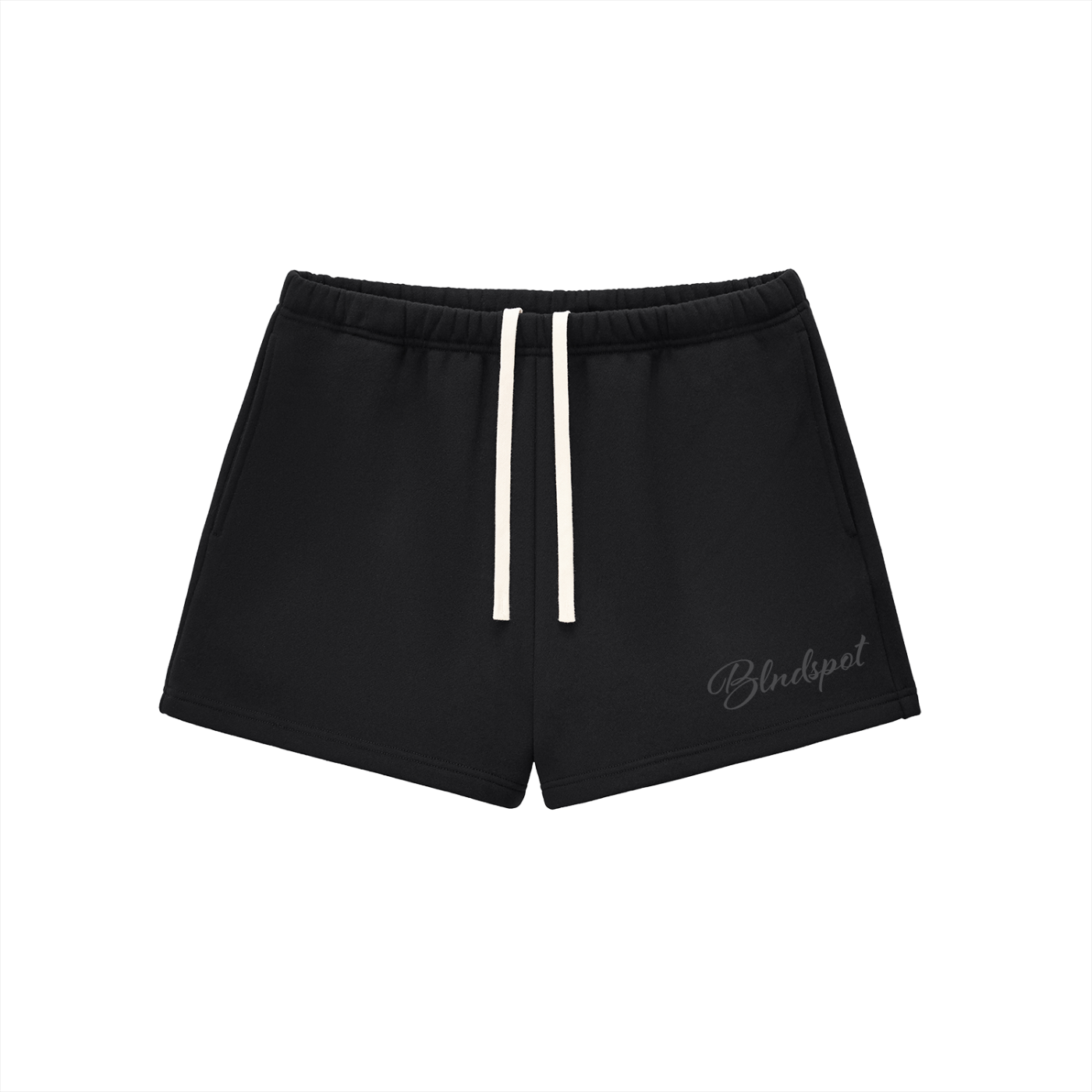 Black Essential Fleece Drawstring Shorts
