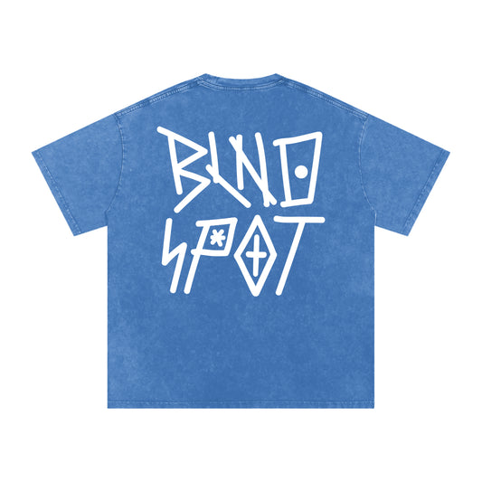 BLNDSPOT STACKED Logo Tee - White