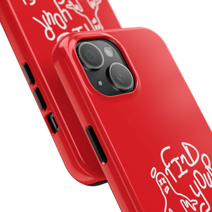 Red Find Your Ghost Phone Case