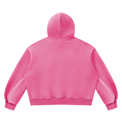 Vintage Wash Boxy Fleece Hoodie