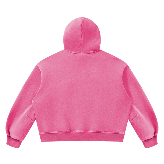 Vintage Wash Boxy Fleece Hoodie