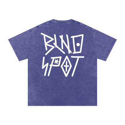 BLNDSPOT STACKED Logo Tee - White