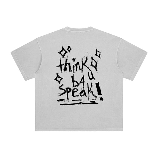 Think B4 U Speak- Black