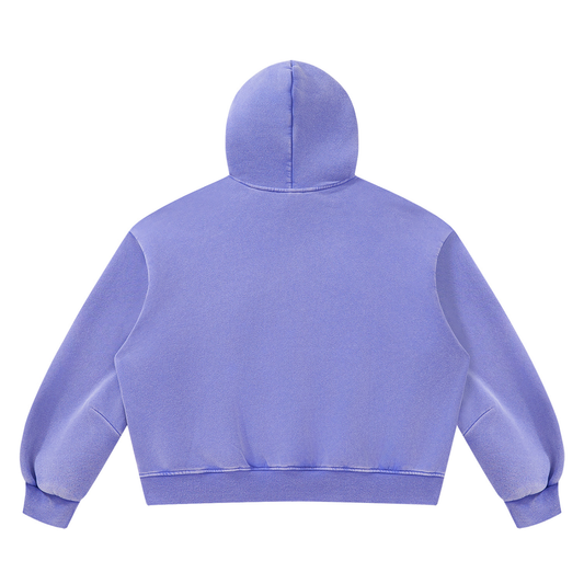 Vintage Wash Boxy Fleece Hoodie