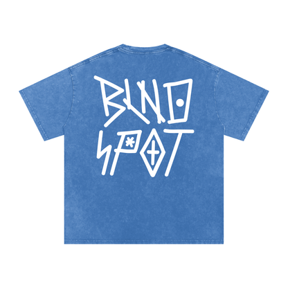 BLNDSPOT STACKED Logo Tee - White