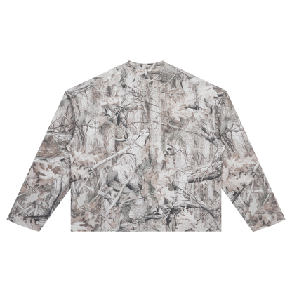 BLNDSPOT Tree Camo Waffle Knit Long Sleeve