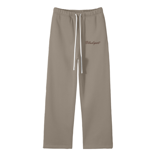 Grey Coffee Straight-Leg Sweatpants