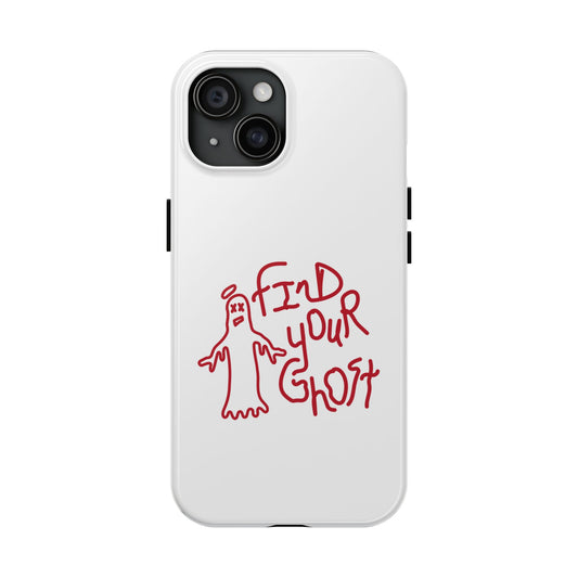 White Find Your Ghost Phone Case