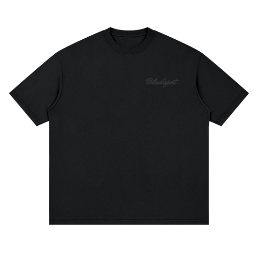 Black Streetwear Loose Drop Shoulder T-Shirt