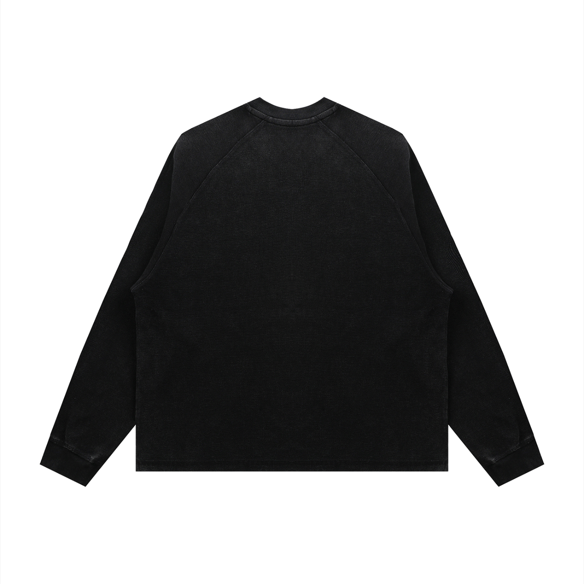 BLNDSPOT Vintage Wash Waffle Knit Crewneck