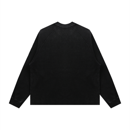 BLNDSPOT Vintage Wash Waffle Knit Crewneck
