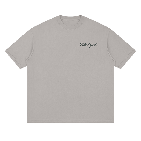 Light Gray Streetwear Loose Drop Shoulder T-Shirt