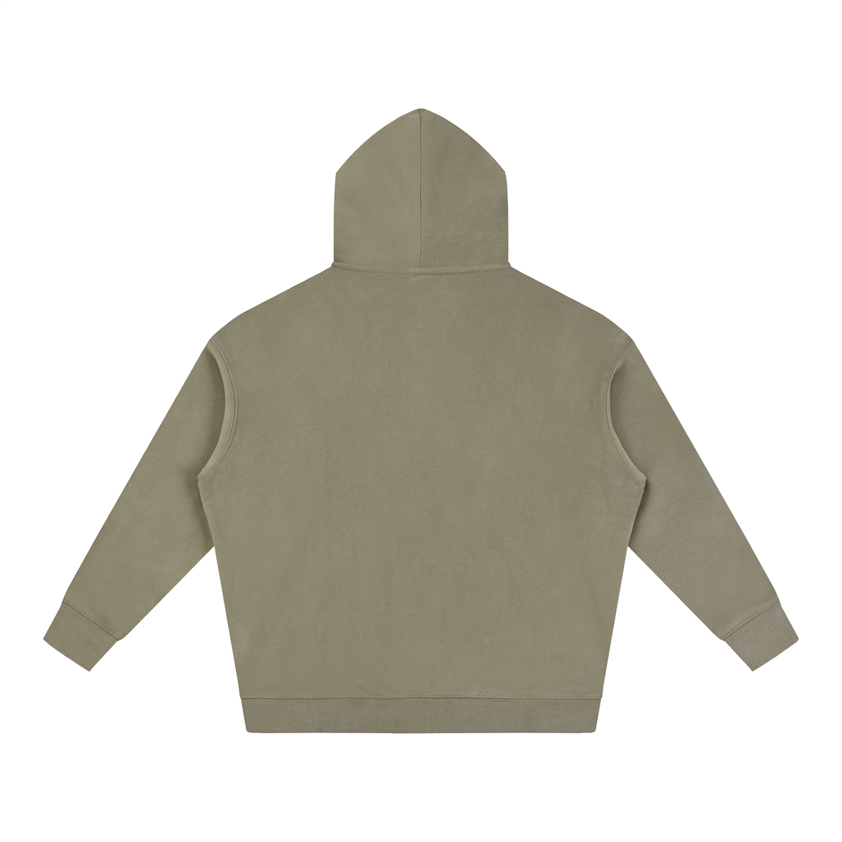 Grey Coffee Oversized Fleece Hoodie