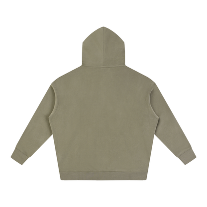 Grey Coffee Oversized Fleece Hoodie