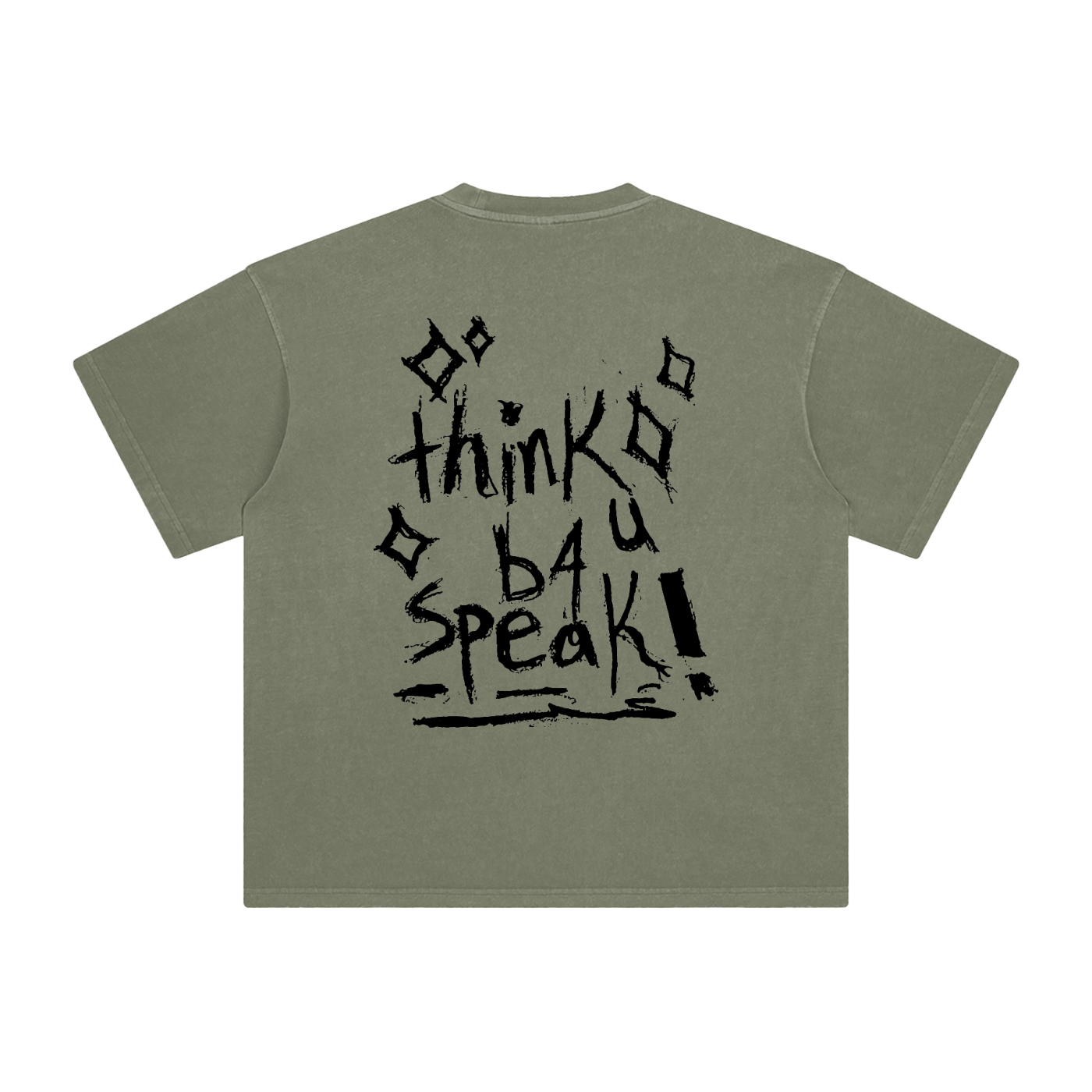 Think B4 U Speak- Black