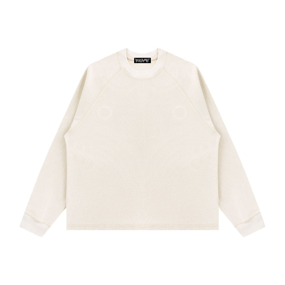 BLNDSPOT Vintage Wash Waffle Knit Crewneck