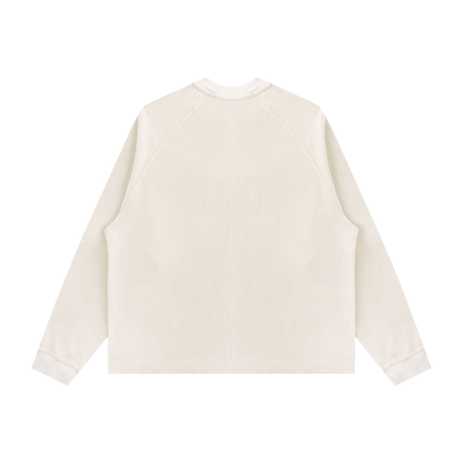 BLNDSPOT Vintage Wash Waffle Knit Crewneck