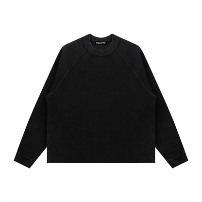 BLNDSPOT Vintage Wash Waffle Knit Crewneck