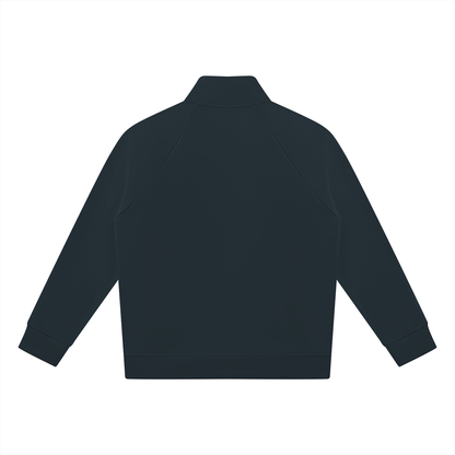 Navy Stand Collar Jacket