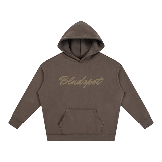 Dark Brown Oversize Fleeced Hoodie