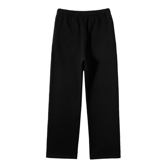Black Straight-Leg Sweatpants