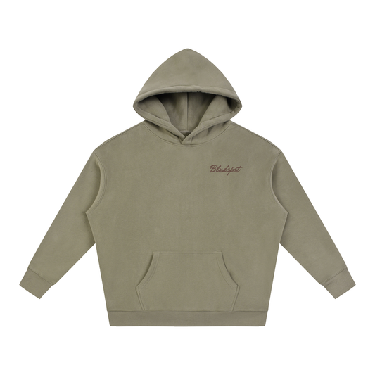 Grey Coffee Oversized Fleece Hoodie