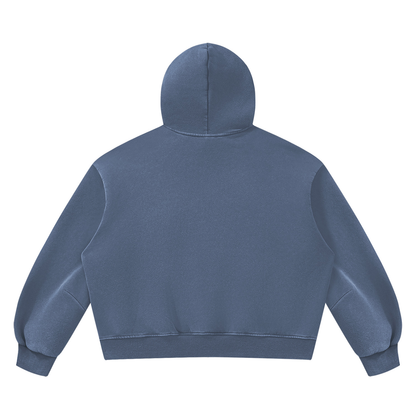 Vintage Wash Boxy Fleece Hoodie