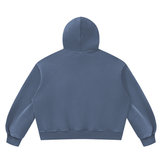 Vintage Wash Boxy Fleece Hoodie
