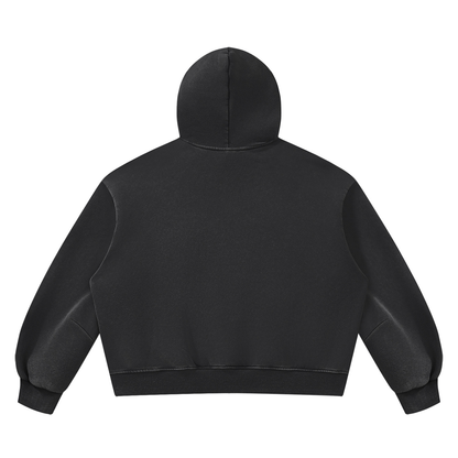 Vintage Wash Boxy Fleece Hoodie